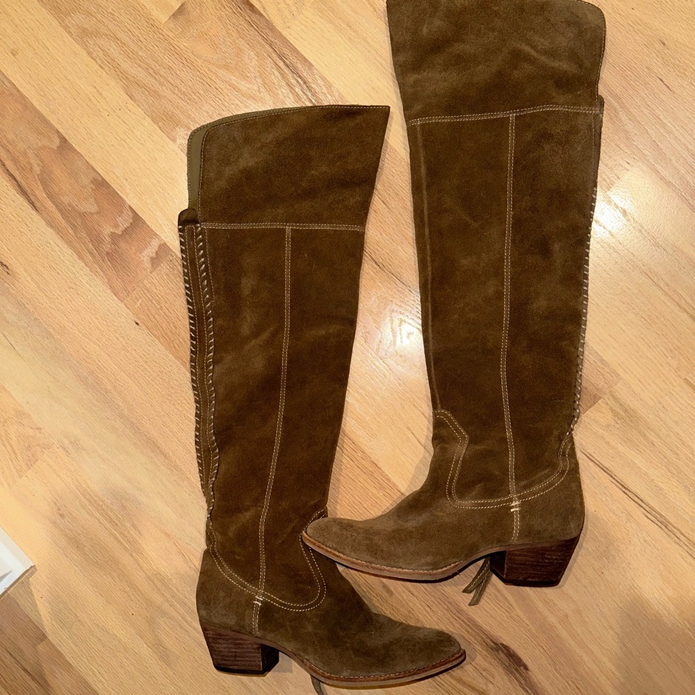 Knee-High Suede Boots